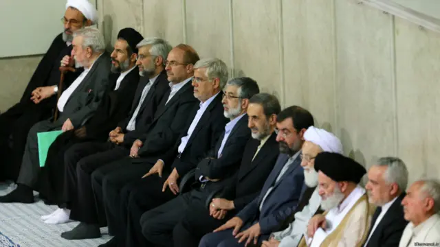 همه نامزدهای انتخابات ریاست جمهوری این دوره در این مراسم حضور داشتند.