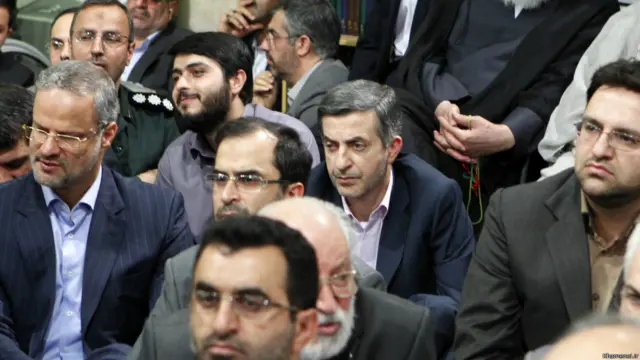 اسفندیار رحیم مشایی و عبدالرضا شیخ الاسلامی مشاوران رئیس جمهور سابق ایران 