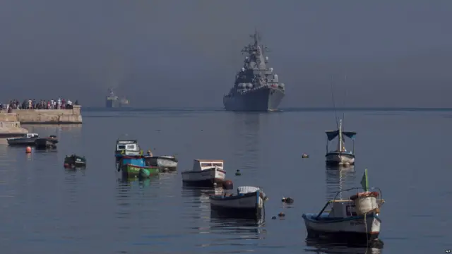 Llegada de los barcos