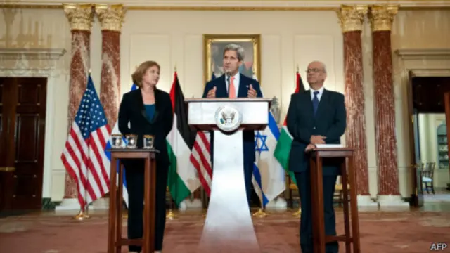 اولین مذاکرات صلح در دوره جدید روز دوشنبه در واشنگتن برگزار شد