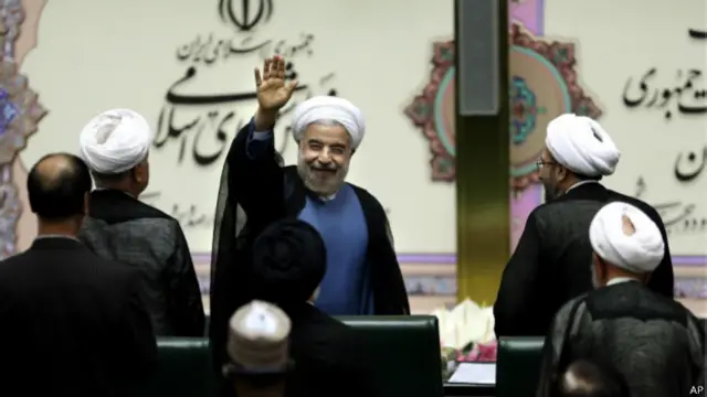 ईरान के नवनिर्वाचित राष्ट्रपति हसन रूहानी