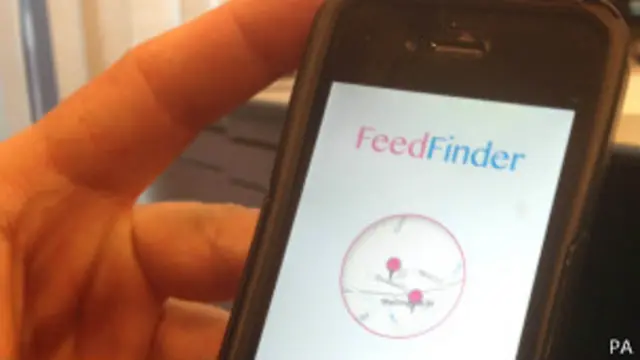 फीड फाइंडर मोबाइल ऐप