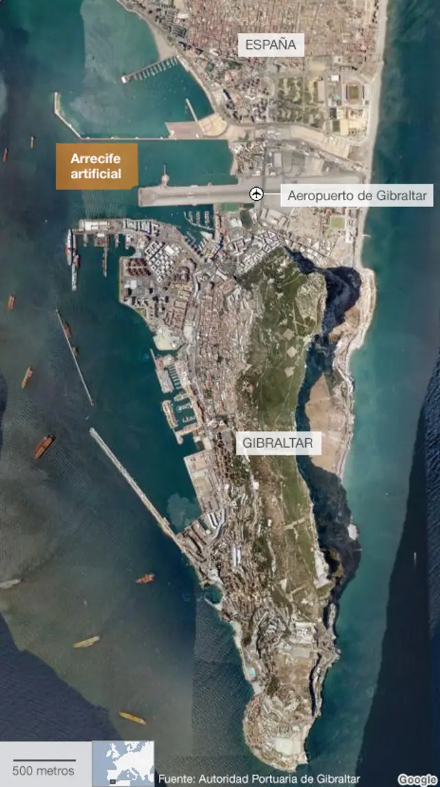 Mapa de Gibraltar
