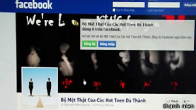 Trang Facebook của Bộ mặt thật của các hot teen Đà Thành trước khi bị xóa