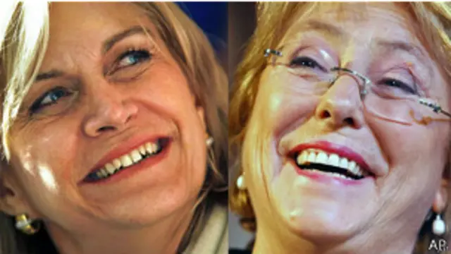 Matthei e Bachelet, as duas principais candidatas à Presidência chilena