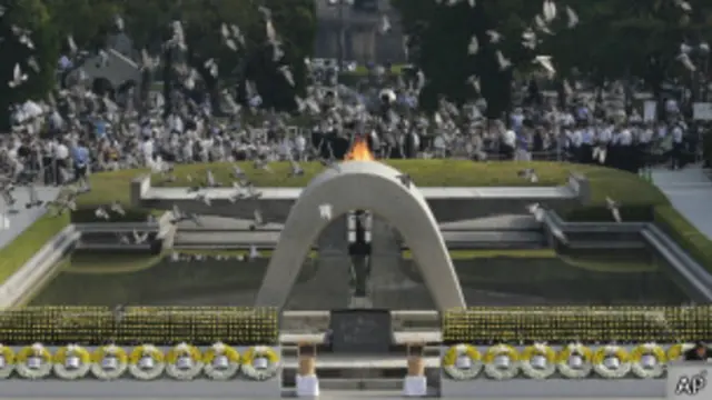 广岛原爆48周年纪念仪式