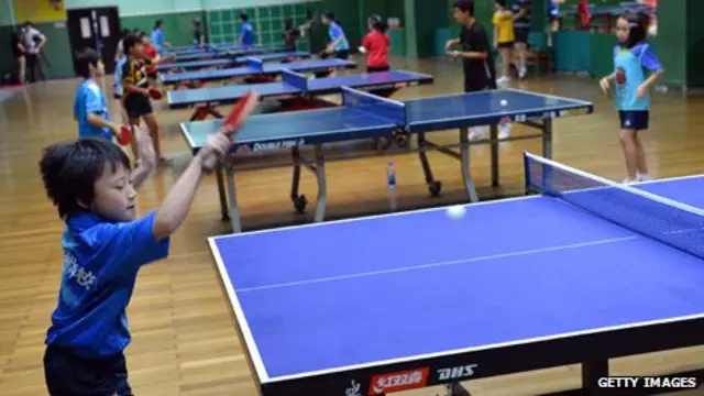 中国非常重视奥运项目，比如乒乓球