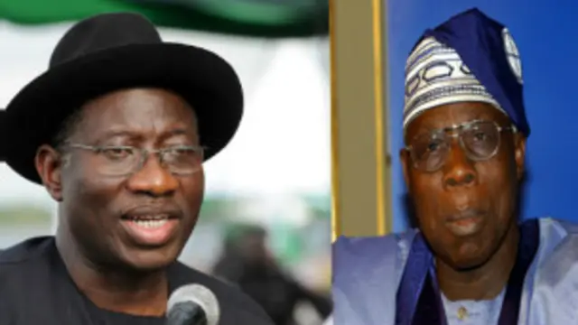 Shugaba Goodluck Jonathan da Chip Olusegun Obasanjo