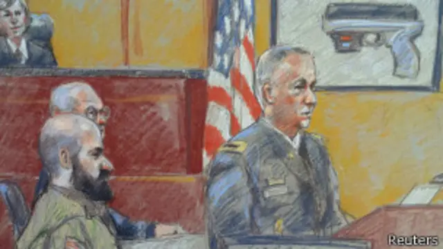 майор Нидаль Малик Хасан в суде