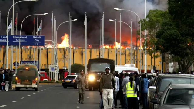 नैरोबी एयरपोर्ट में आग दुर्घटना