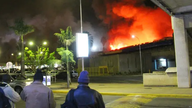 नैरोबी एयरपोर्ट में आग दुर्घटना