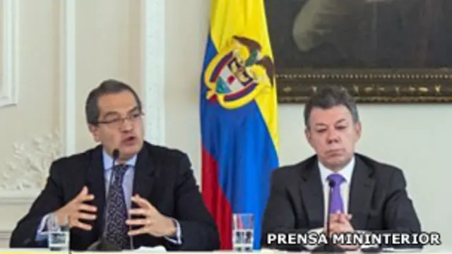 Fernando Carrillo y Juan Manuel Santos