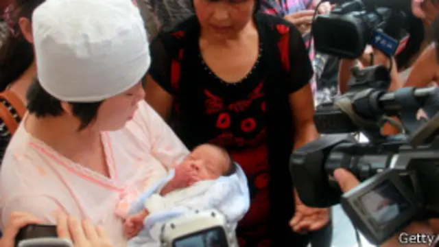 یکی از نوزادان یافت شده