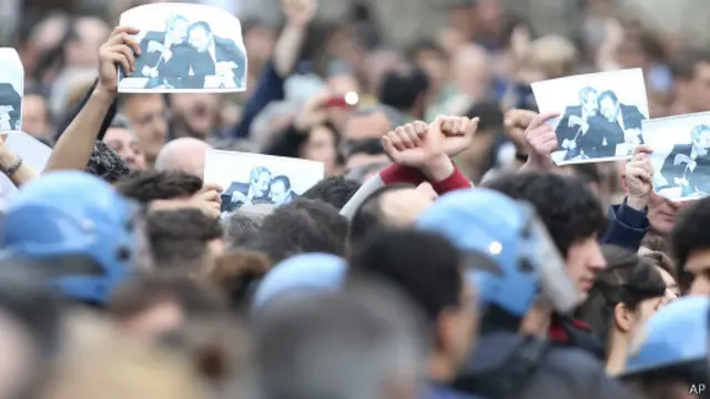 Demonstrasi di Italia 