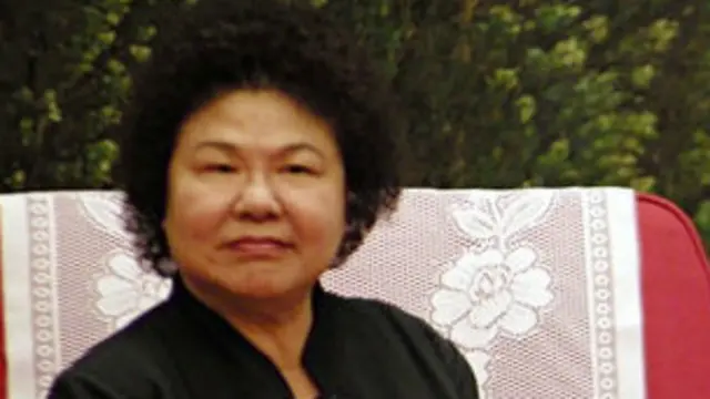 陈菊在天津(台湾中央社图片)