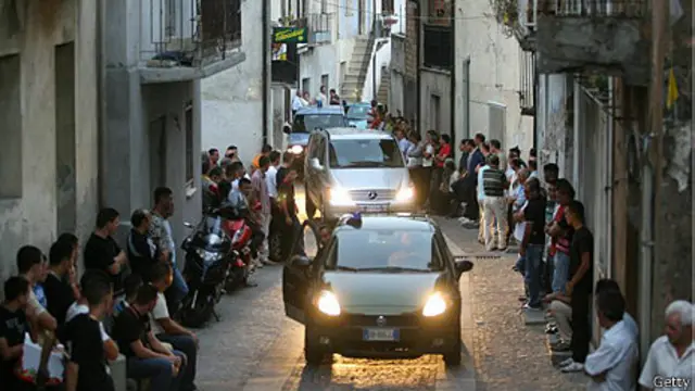Funeral de un capo de la mafia