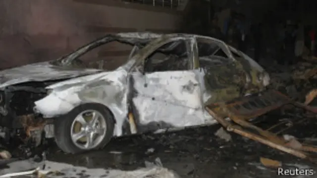 Место взрыва в Ираке