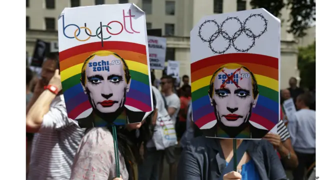 протест гей-активістів проти Росії