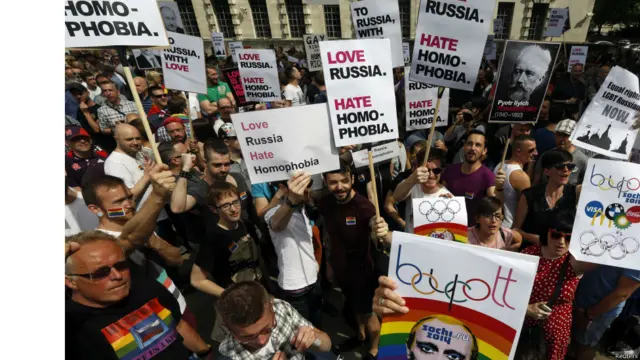 протест гей-активістів проти Росії