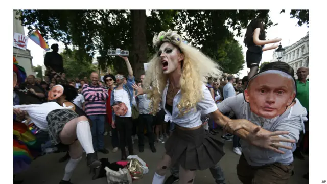 протест гей-активістів проти Росії