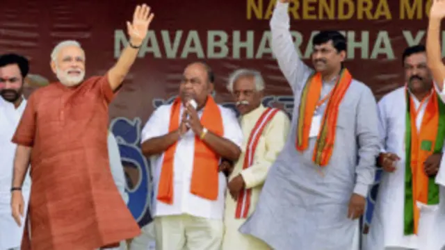 हैदराबाद में नरेंद्र मोदी की रैली