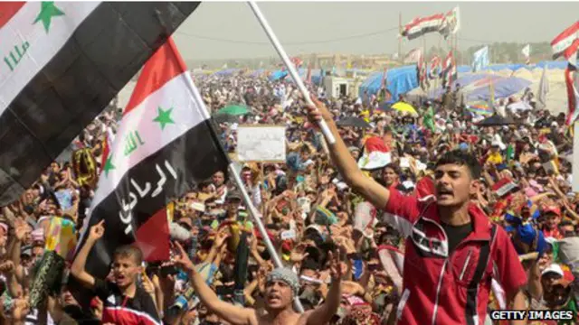 احتجاجات في الرمادي