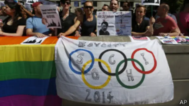 同性恋团体抗议俄国新法规