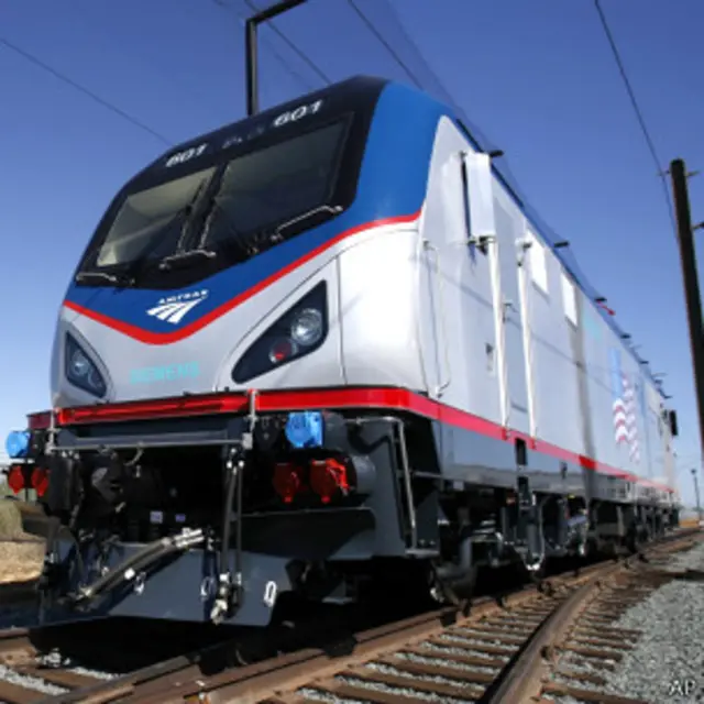 Trem da Siemens usado na Califórnia. Foto: AP