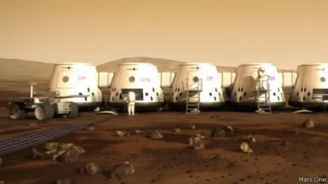 Colônia do projeto 'Mars One' | Ilustração: divulgação