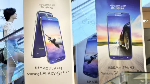 Iklan telepon pintar di Korea Selatan, AFP