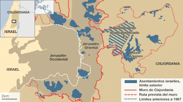 Mapa de los asentamientos