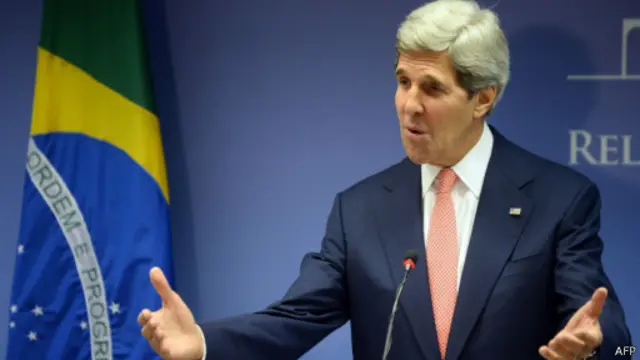John Kerry no Brasil | Foto: AFP
