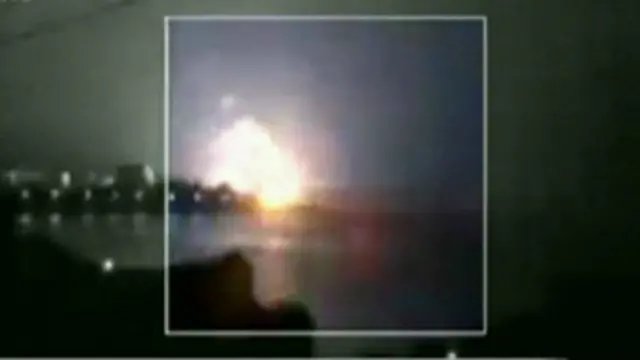 explosão em submarino na Índia | Foto: AP