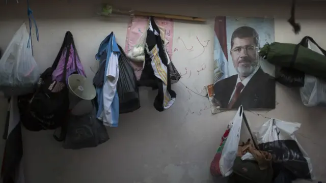 Campamento de partidarios de Morsi