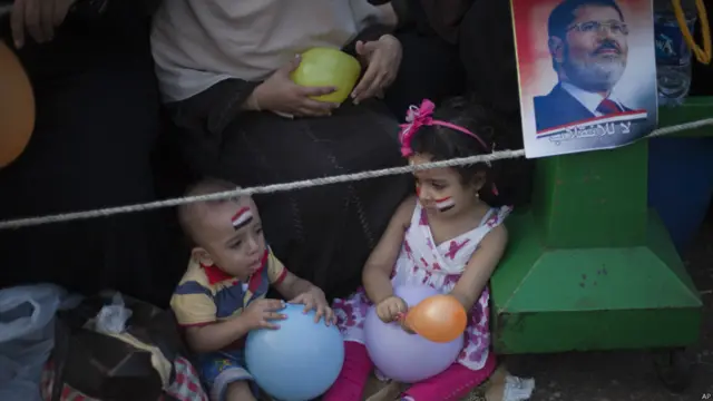 Campamento de partidarios de Morsi