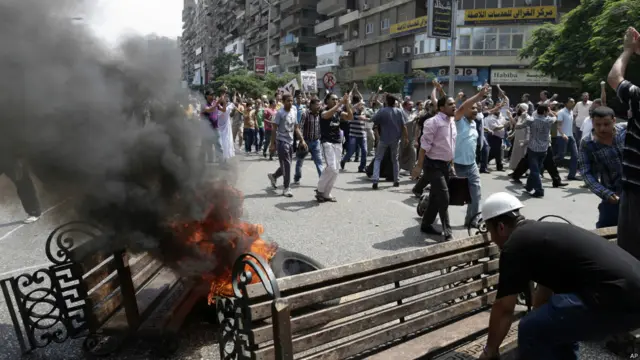 Enfrentamientos en El Cairo