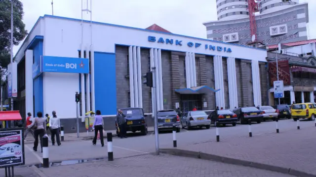 कीनिया में बैंक ऑफ़ इंडिया की ब्रांच