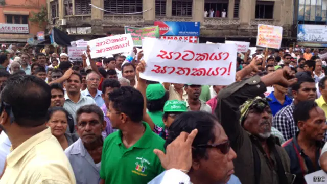 colombo protest 