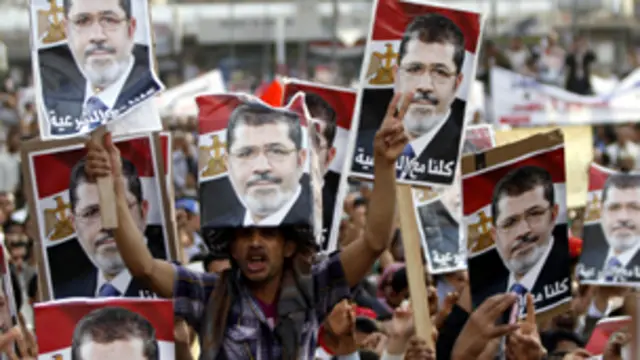 مظاهرة في صنعاء تأييدا لمرسي