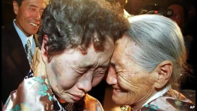 کوریا کی تقسیم کی وجہ سے بہت سے خاندان ایک دوسرے سے جدا ہو گئے تھے