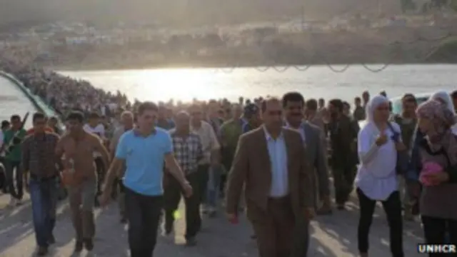 سیل پناهجویان سوری به اقلیم کردستان عراق از پنجشنبه هفته گذشته شروع شده است