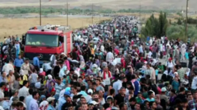 Суриядан минглаб қочқинлар Ироқ Курдистонига сизиб кирмоқда