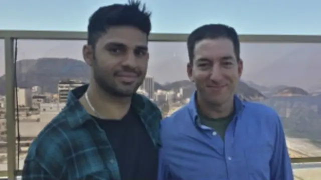 David Miranda y Glen Greenwald