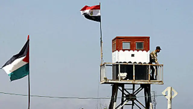 Puesto de control en Rafah