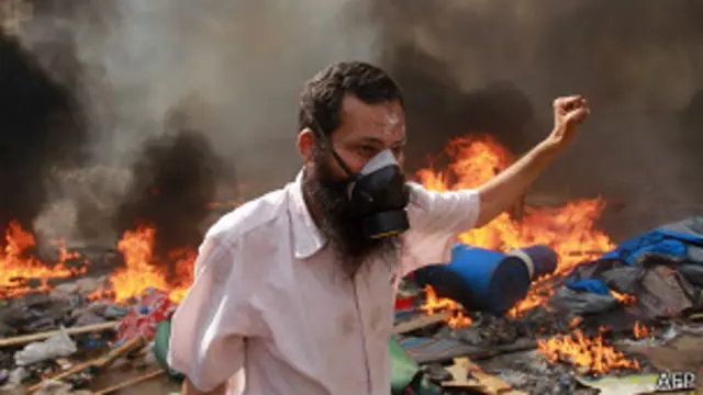 Manifestante egipcio