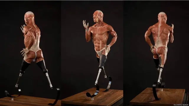 अंग्रेज पैराओलंपिक खिलाड़ी रिचर्ड वाइटहेड का 30 इंच का मोम का पुतला