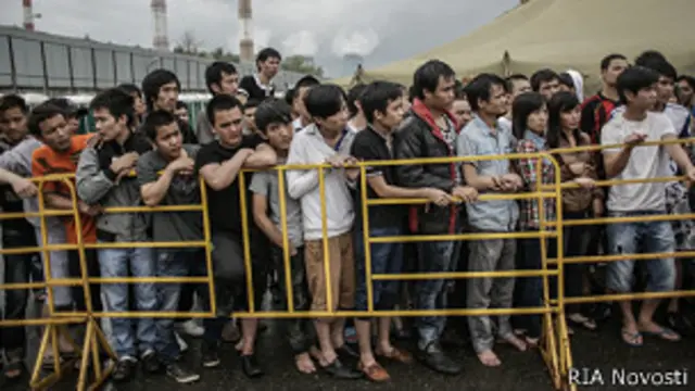 Мигранты в Москве