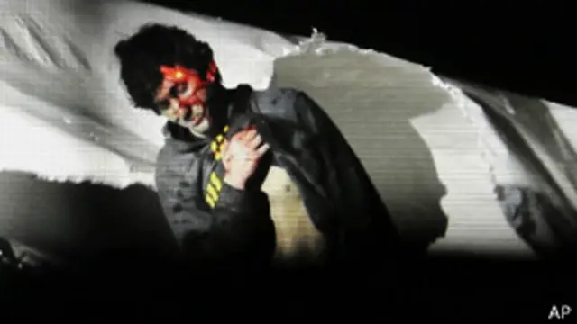 Джохар Царнаев в момент ареста