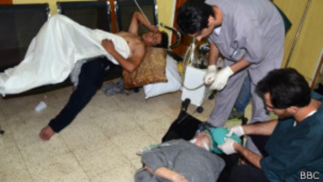 Armas químicas teriam matado centenas, inclusive crianças