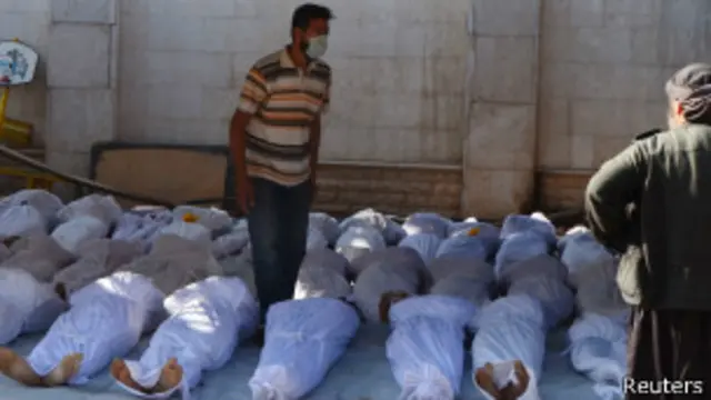 سقط المئات بينهم عدد كبير من الاطفال في الهجوم الكيمياوي
